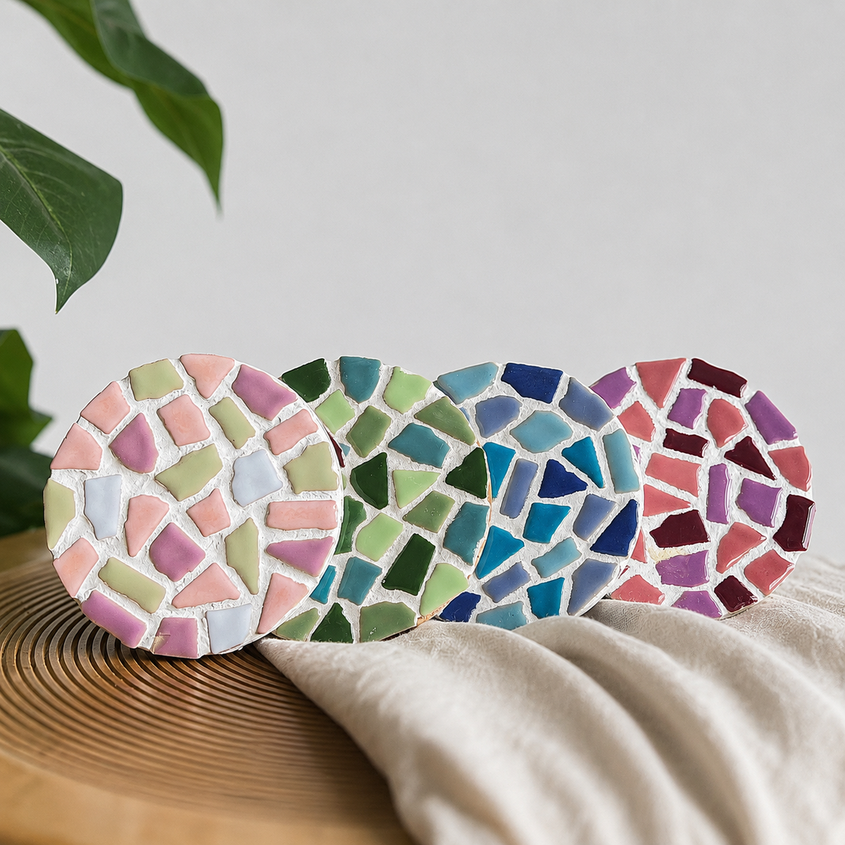 Mosaik-Untersetzer 4er-Set – DIY-Bastelset – Abbildung 5