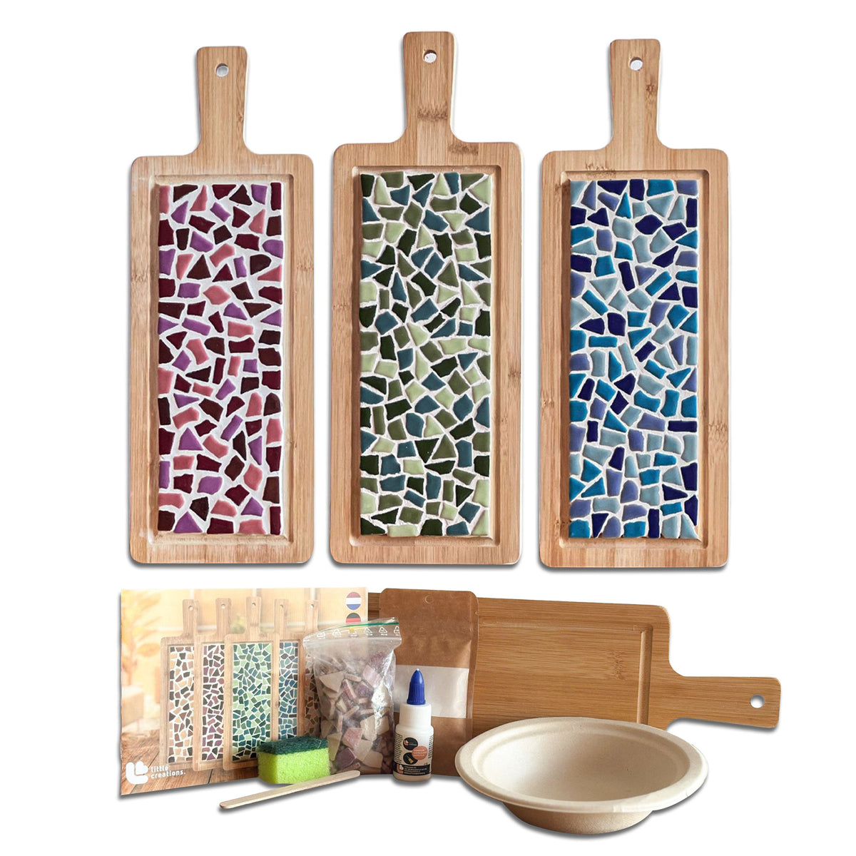 Mosaik-Servierbrett groß – DIY-Bastelset – Abbildung 5