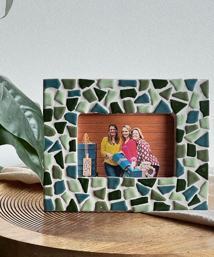 Mosaik-Bilderrahmen – DIY-Bastelset – Grün