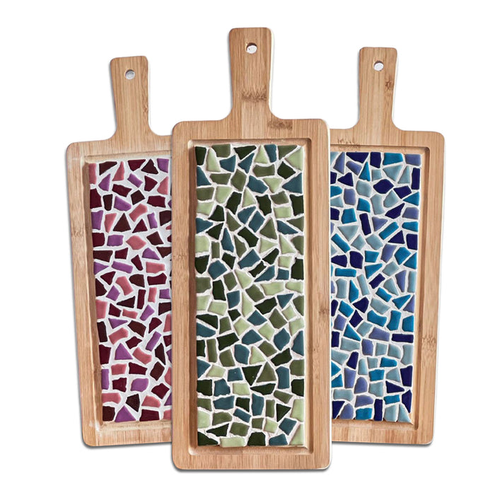 Mosaik-Servierbrett groß – DIY-Bastelset – Abbildung 1