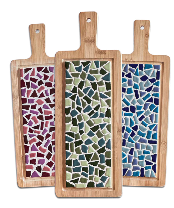 Mosaik-Servierbrett groß – DIY-Bastelset – Abbildung 1