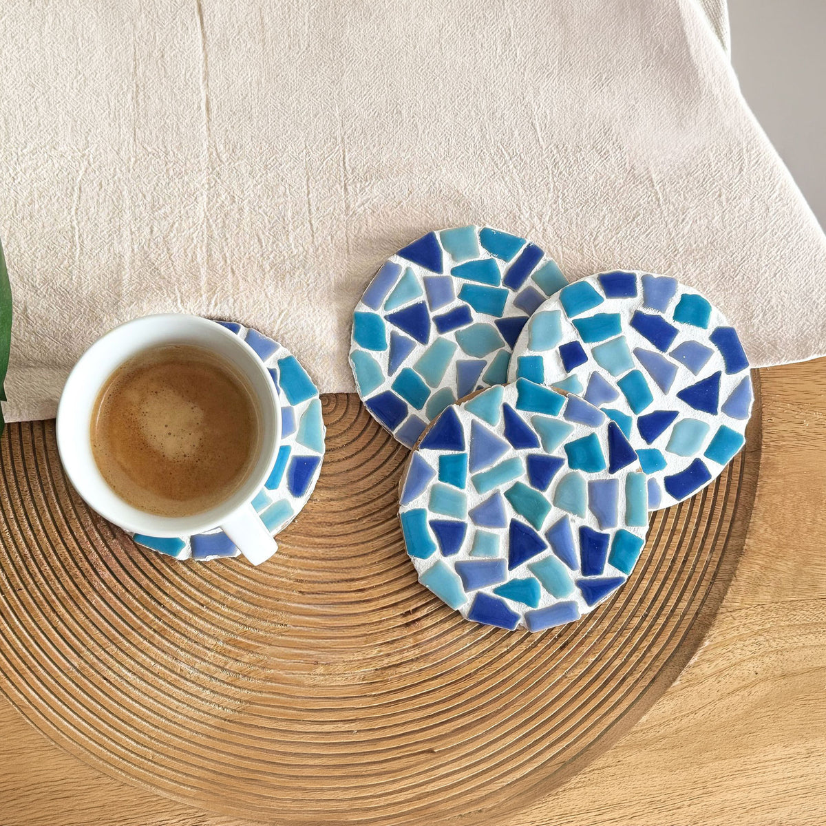 Mosaik-Untersetzer 4er-Set – DIY-Bastelset – Abbildung 4