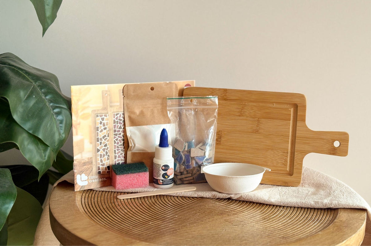 Mosaik-Servierbrett klein – DIY-Bastelset – Abbildung 1