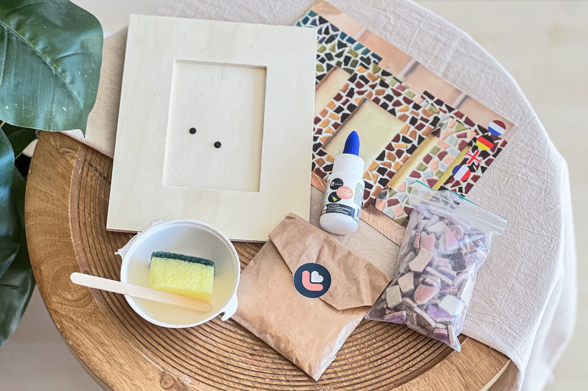 Mosaik-Bilderrahmen – DIY-Bastelset – Abbildung 1
