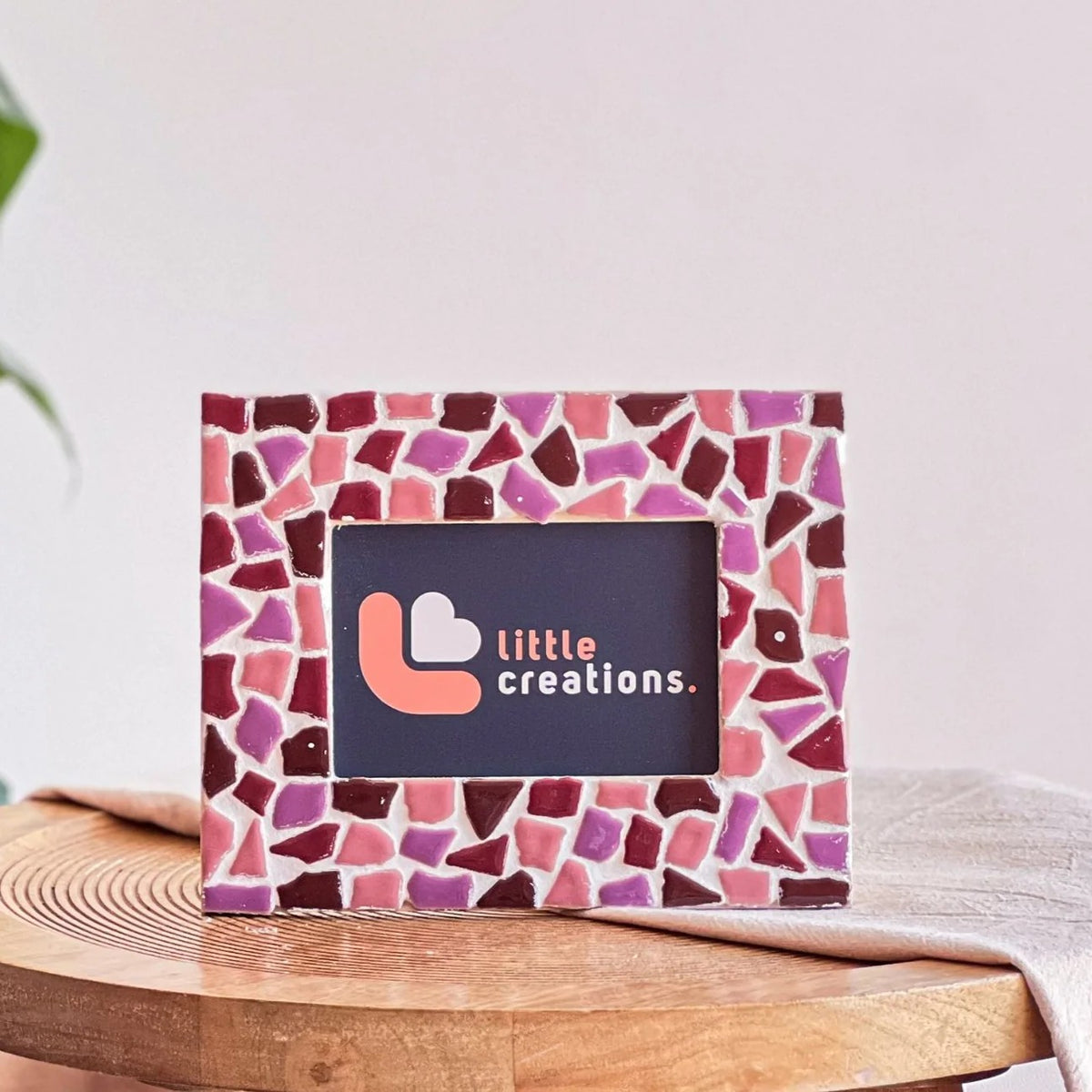 Mosaik-Bilderrahmen – DIY-Bastelset – Pink