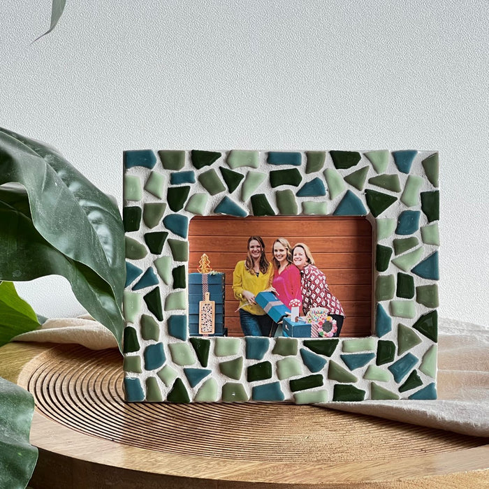 Mosaik-Bilderrahmen – DIY-Bastelset – Grün