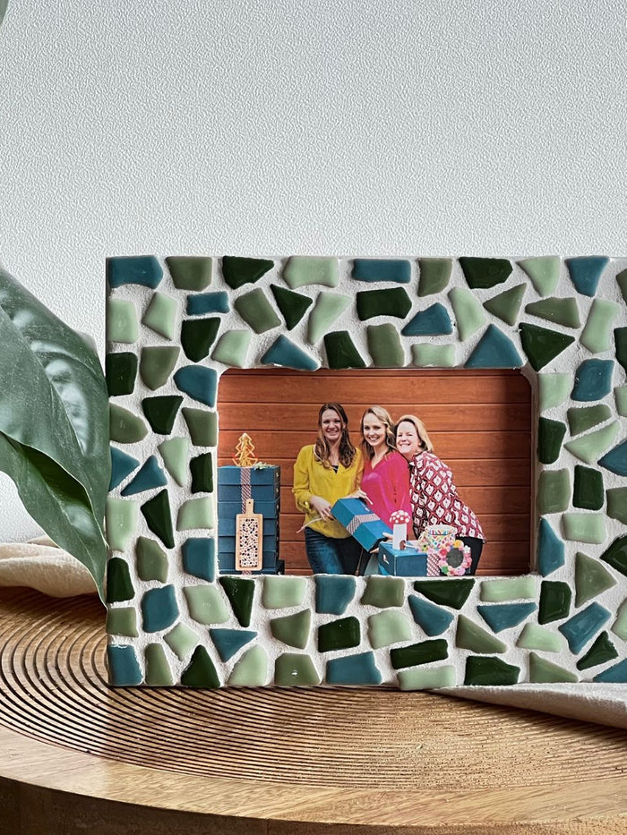 Mosaik-Bilderrahmen – DIY-Bastelset – Grün