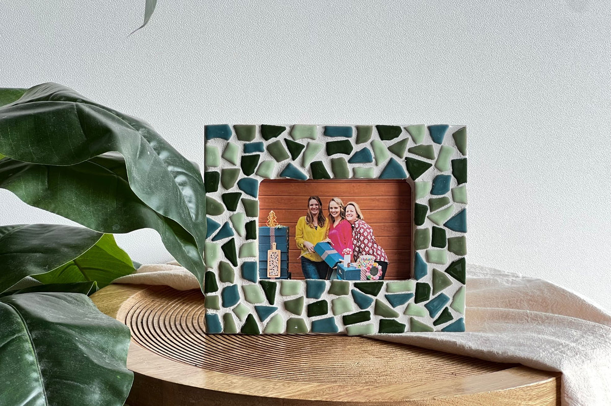 Mosaik-Bilderrahmen – DIY-Bastelset – Grün