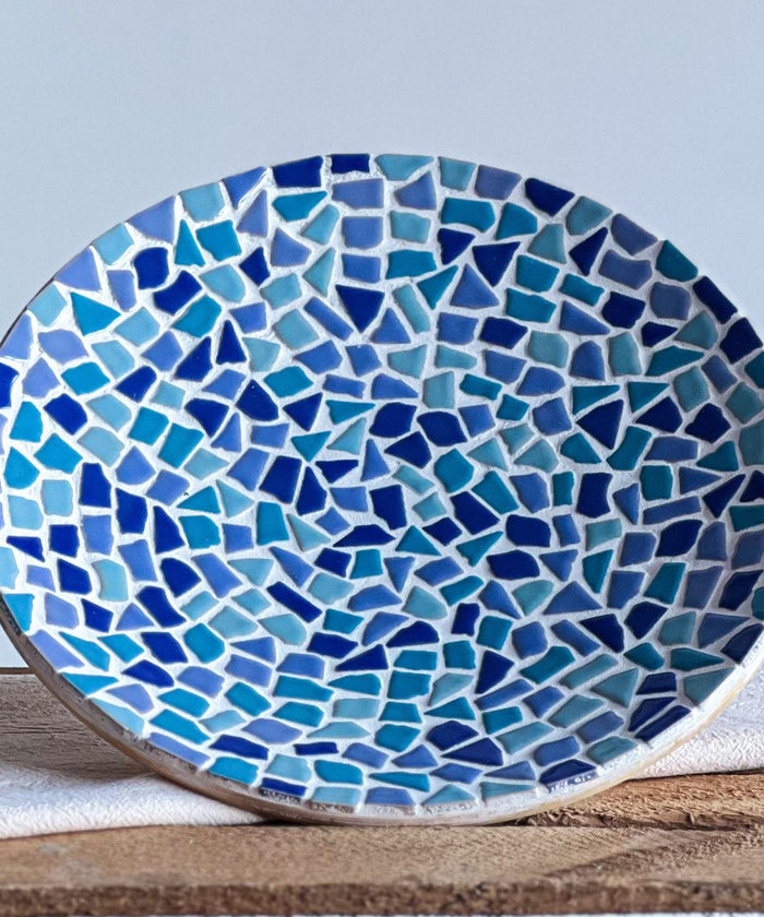 Mosaikschale – DIY-Bastelset – Blau